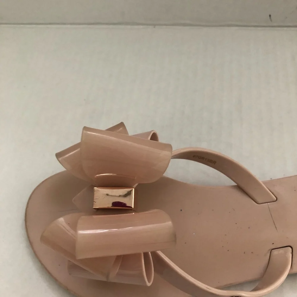 Melissa Mel Harmonic Bow Beach Slippers Pink Girls’ Size 1